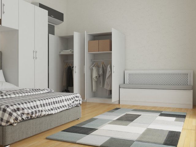 3d Yatak Odası Antrasit