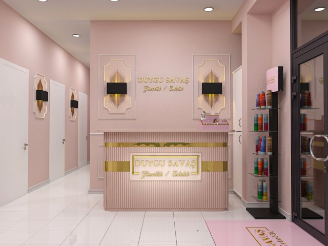 Kuaför Salon Yenileme 3D Uygulama