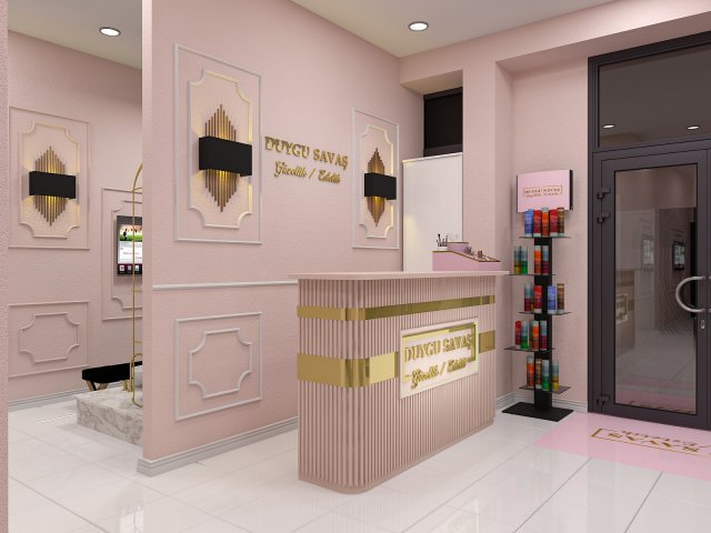 Kuaför Salon Yenileme 3D Uygulama