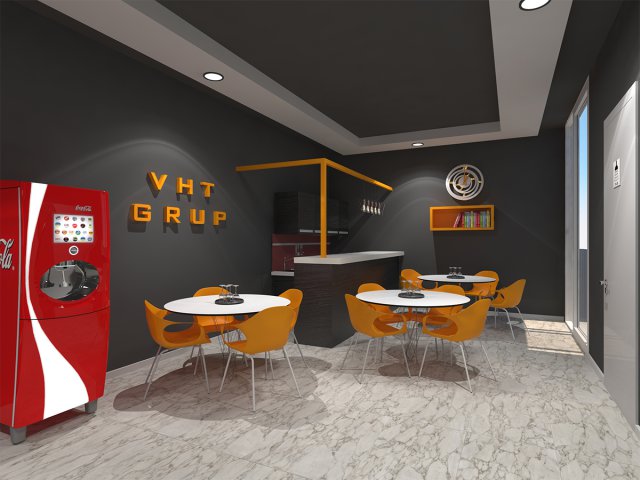 3D Kafe - Ofis Tasarım